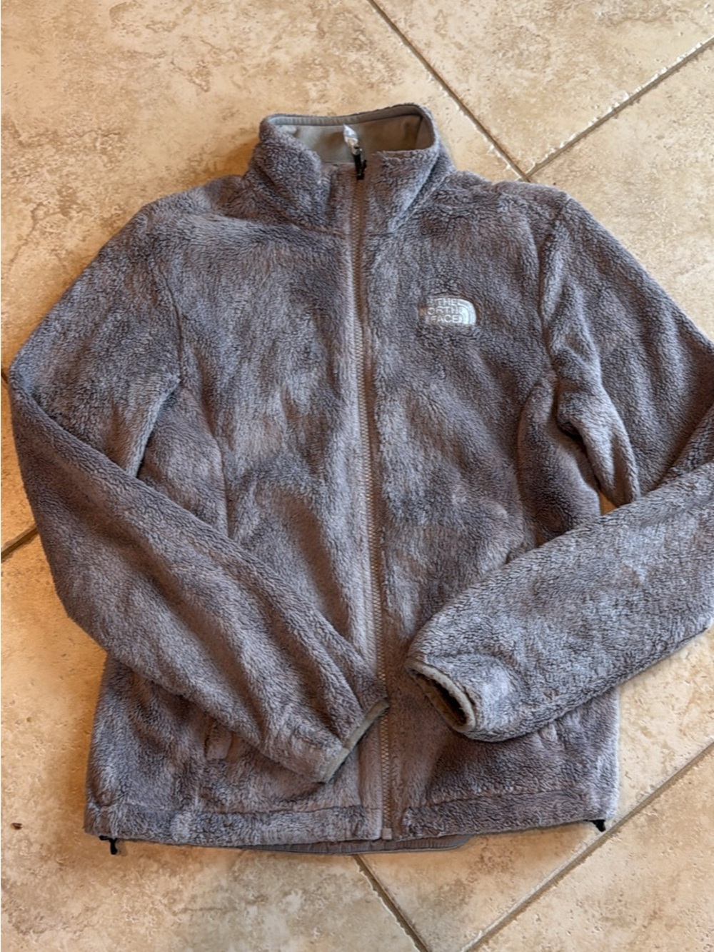 The North Face Charcoal Plush Fleece Jacket